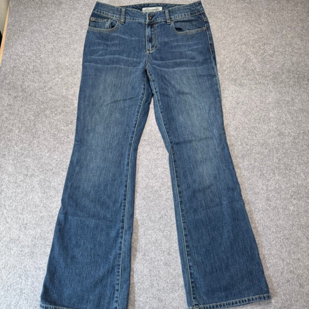 Chico’s Platinum Denim Bootcut Jeans Women 0.5 Regular US 6 Blue Stretch